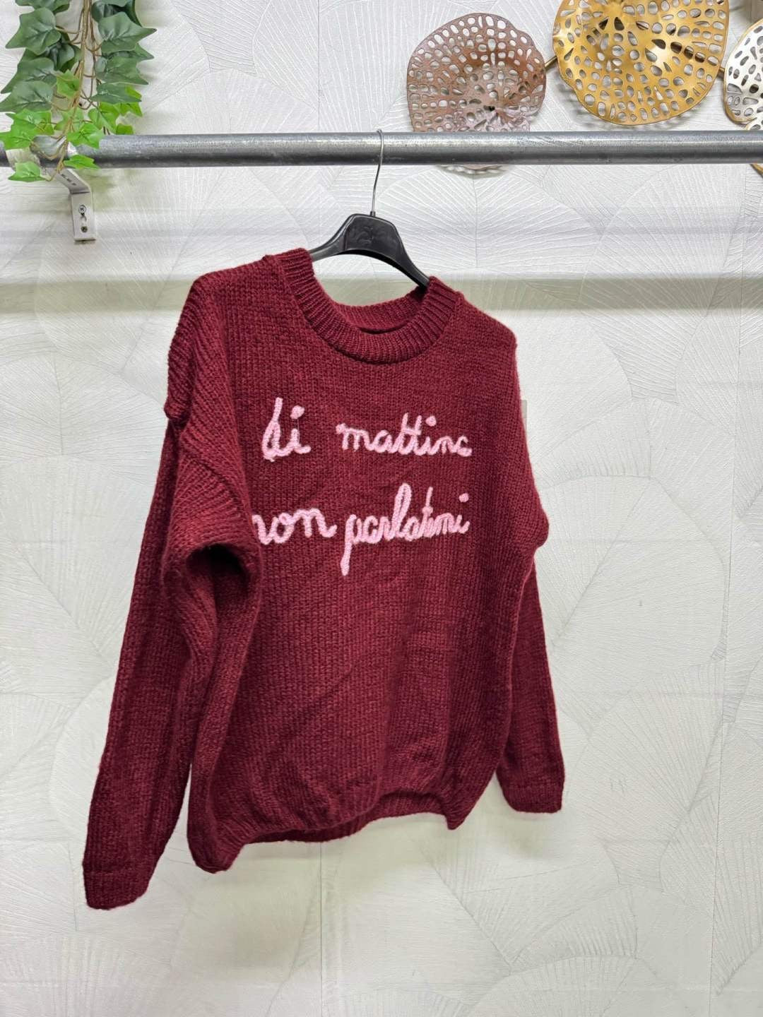MAGLIONE DI MATTINA NON PARLATEMI