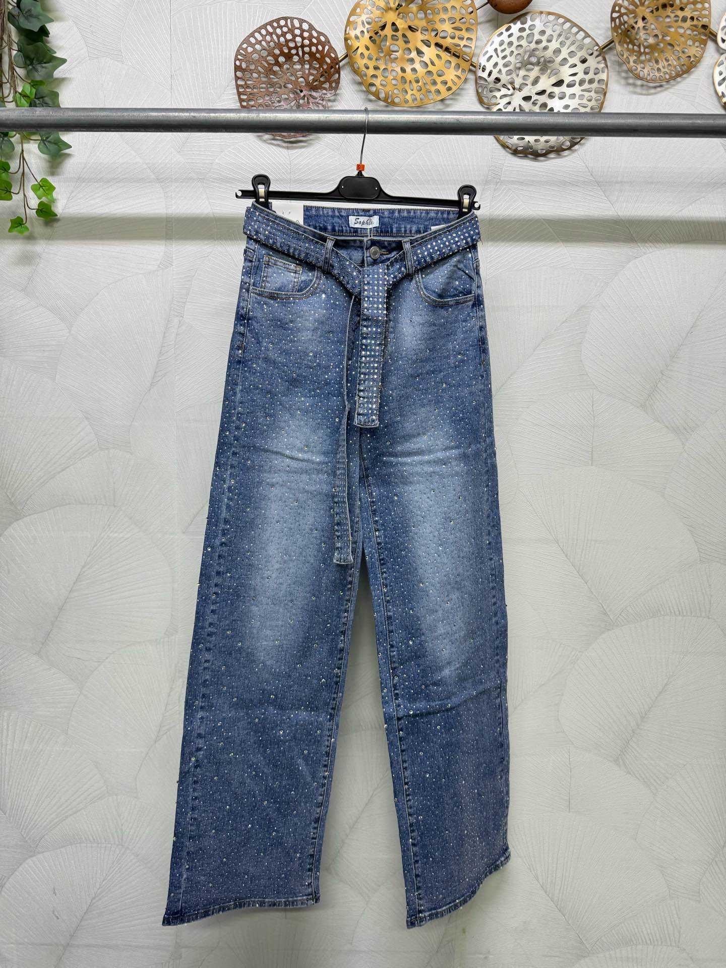 JEANS CON BRILLANTINI