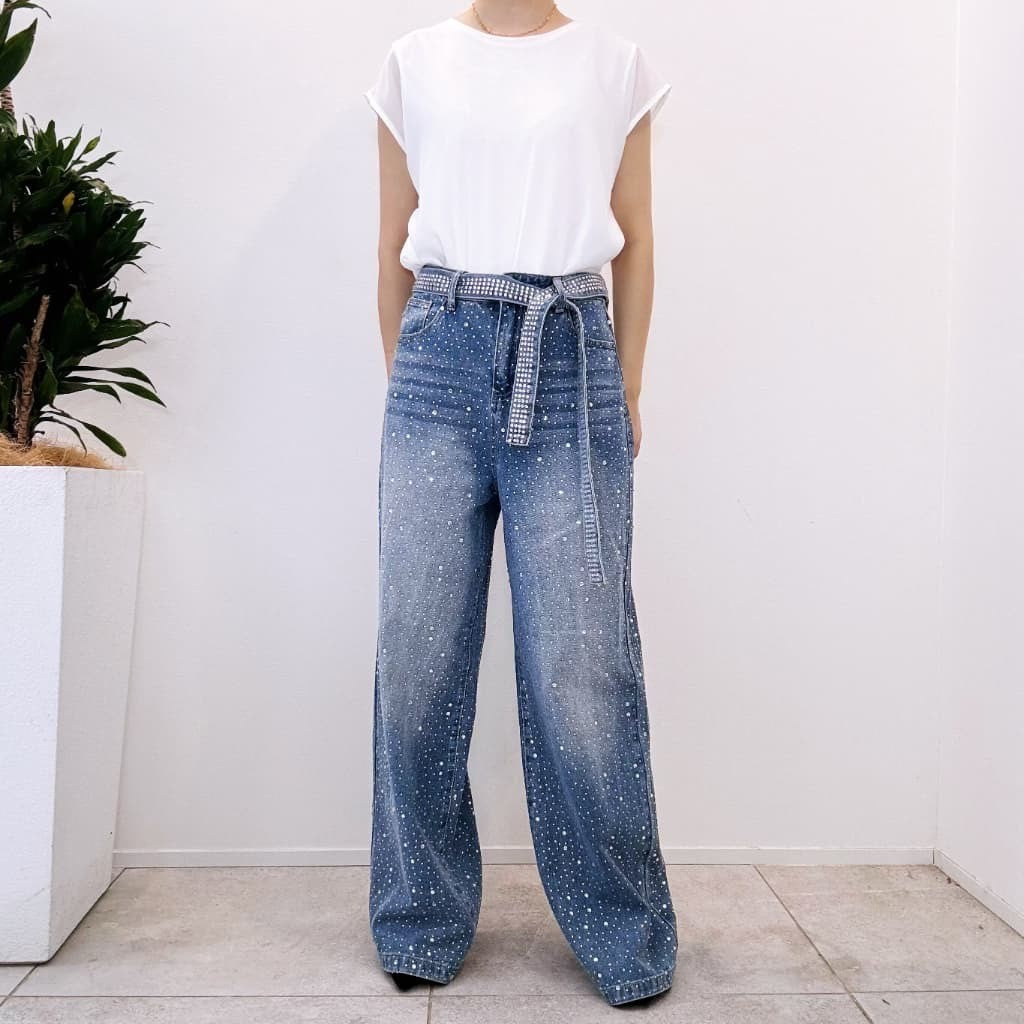 JEANS CON BRILLANTINI