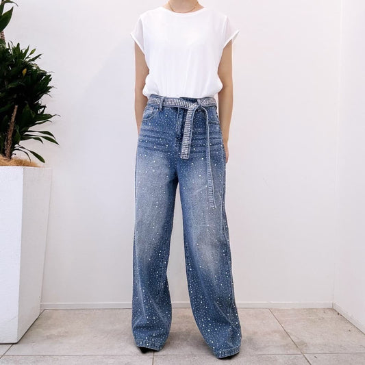 JEANS CON BRILLANTINI