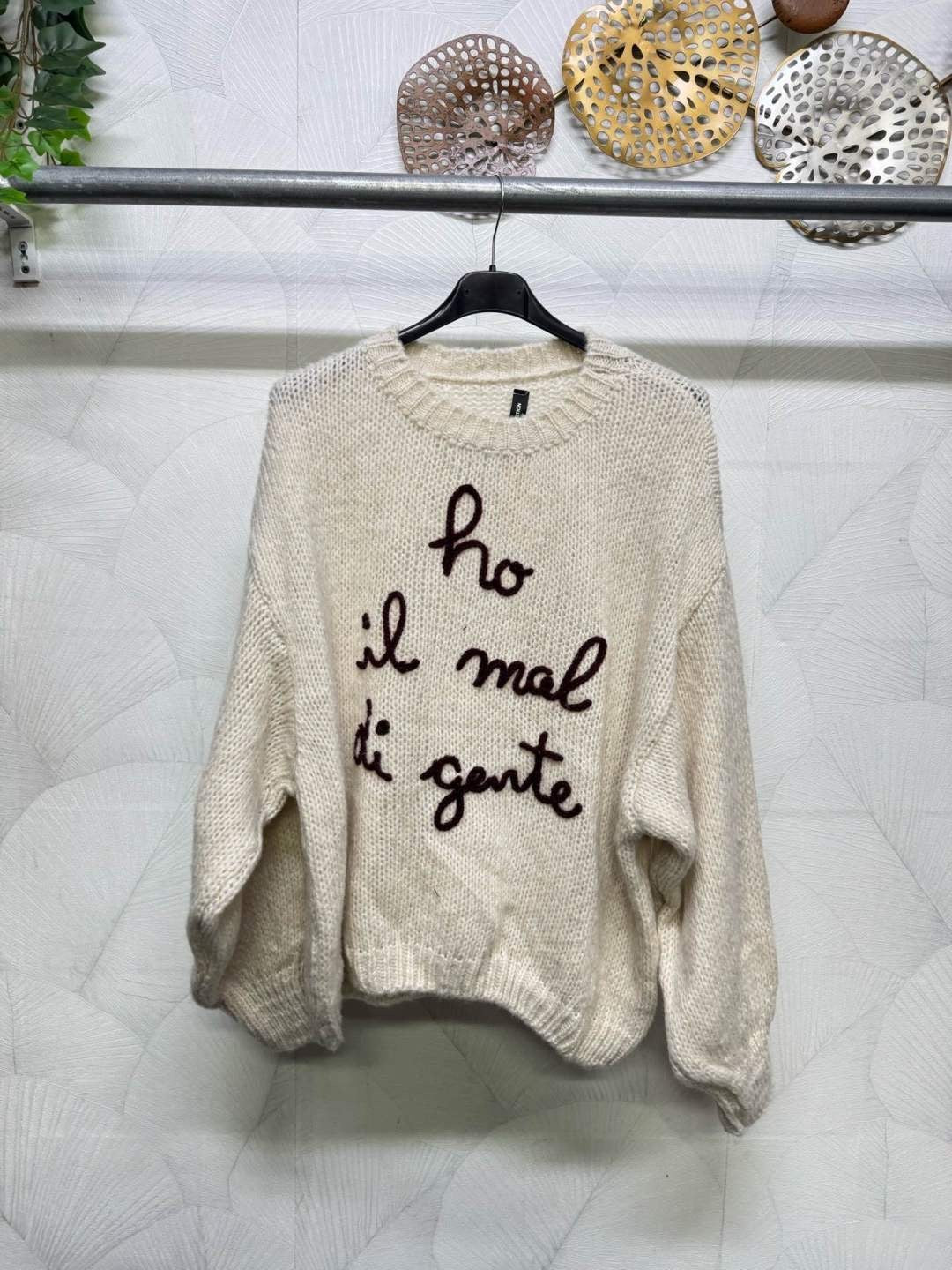 MAGLIONE COZY HO IL MAL DI GENTE