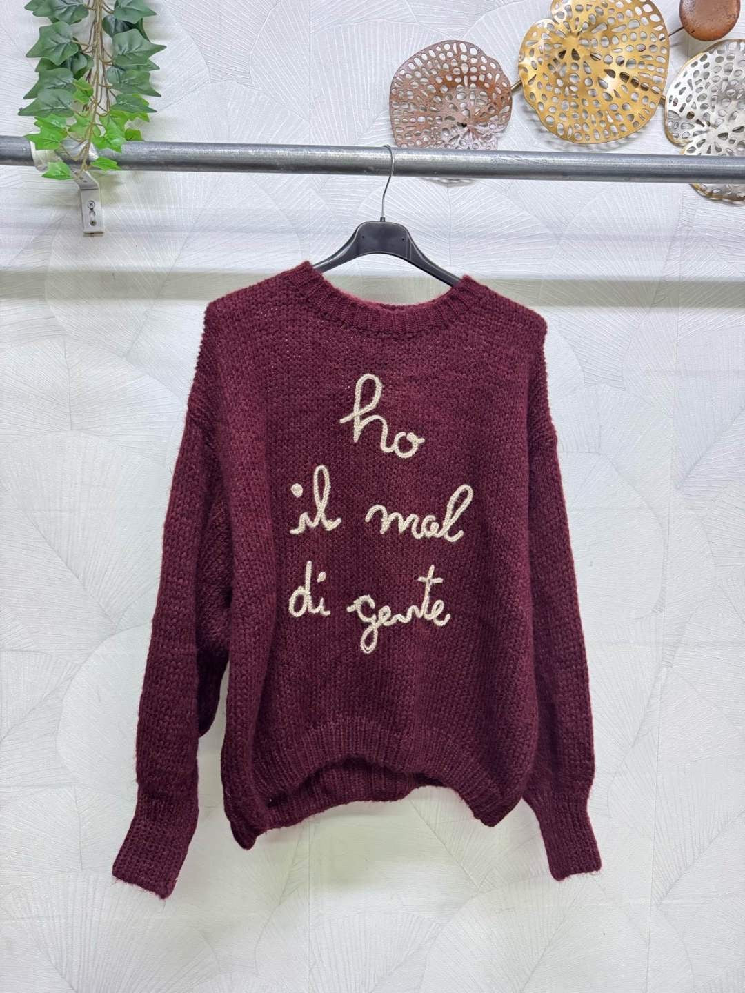 MAGLIONE COZY HO IL MAL DI GENTE
