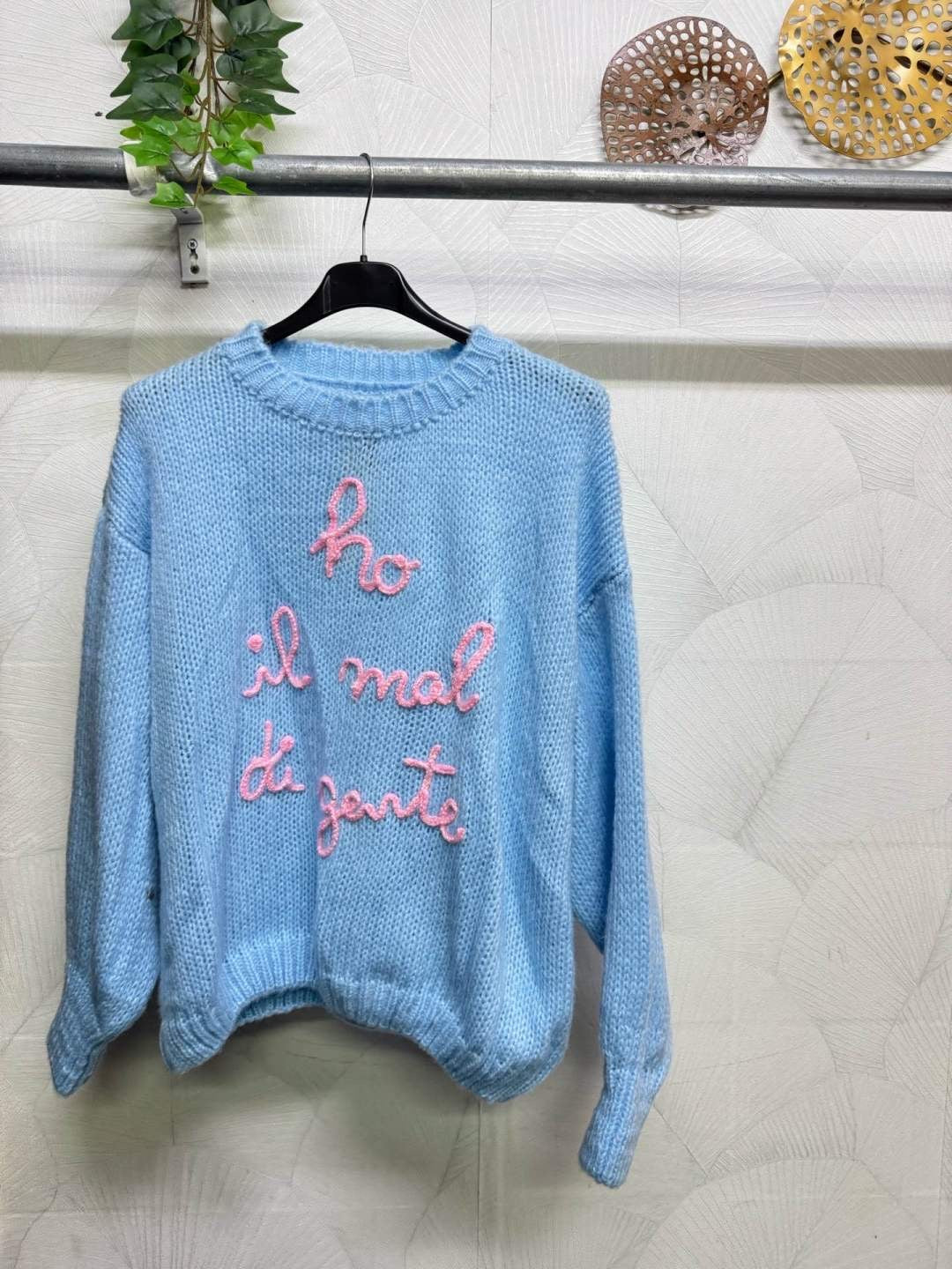 MAGLIONE COZY HO IL MAL DI GENTE