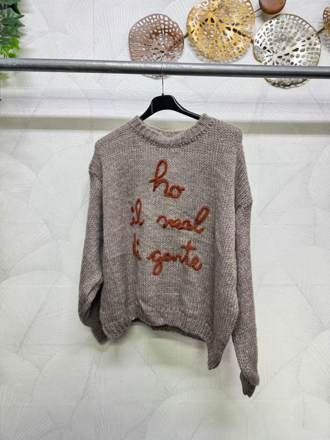 MAGLIONE COZY HO IL MAL DI GENTE