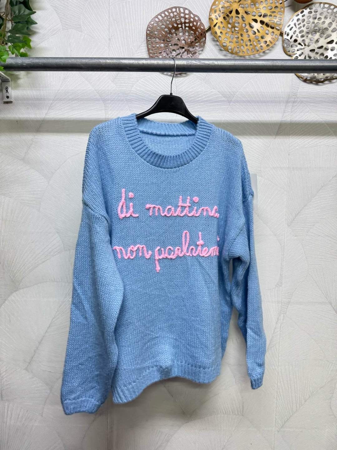 MAGLIONE DI MATTINA NON PARLATEMI