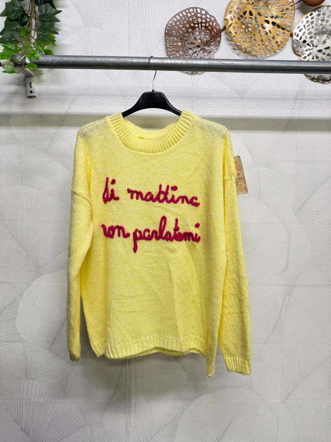MAGLIONE DI MATTINA NON PARLATEMI