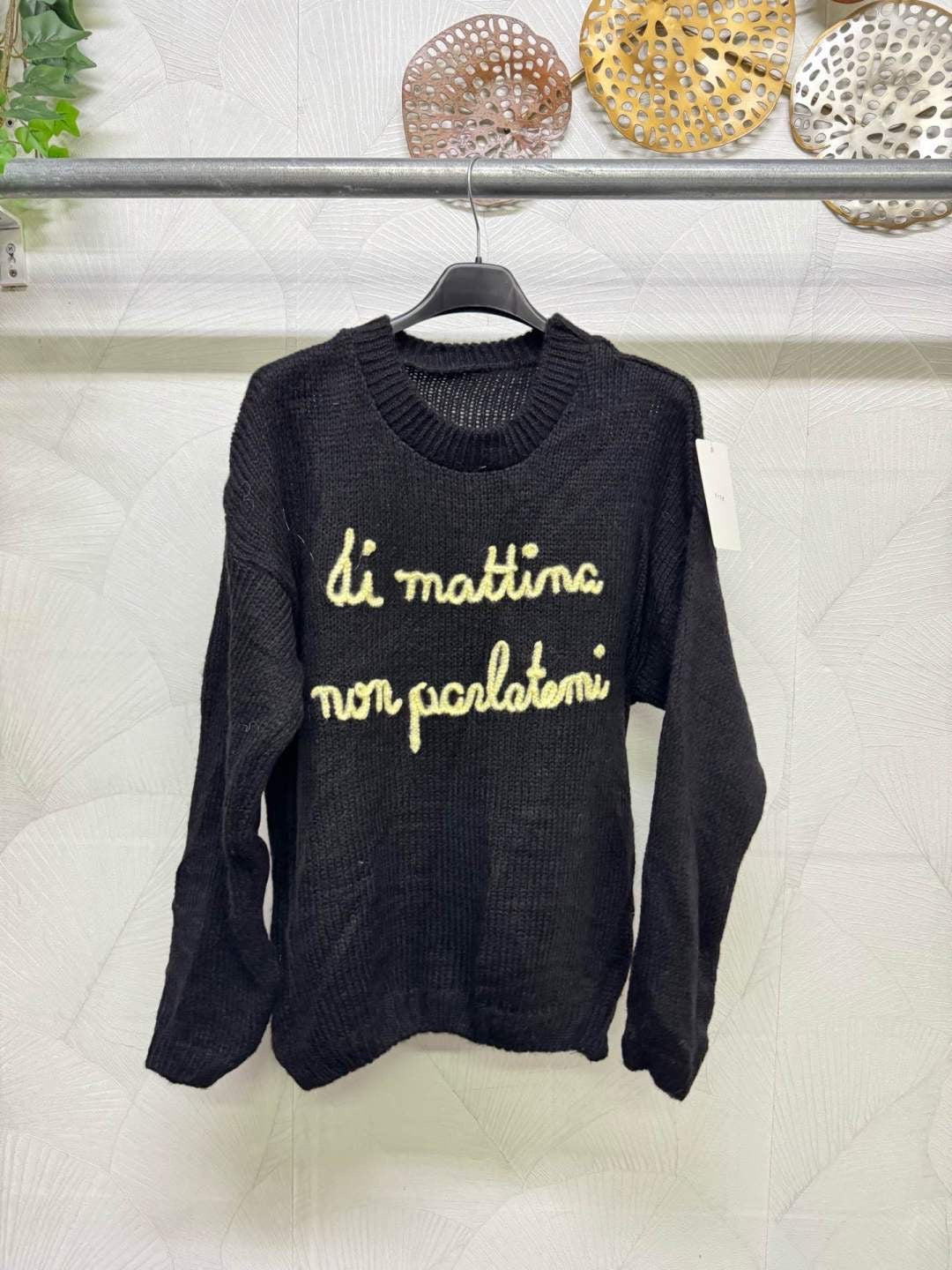 MAGLIONE DI MATTINA NON PARLATEMI