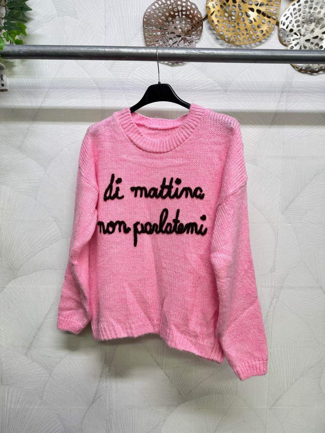 MAGLIONE DI MATTINA NON PARLATEMI