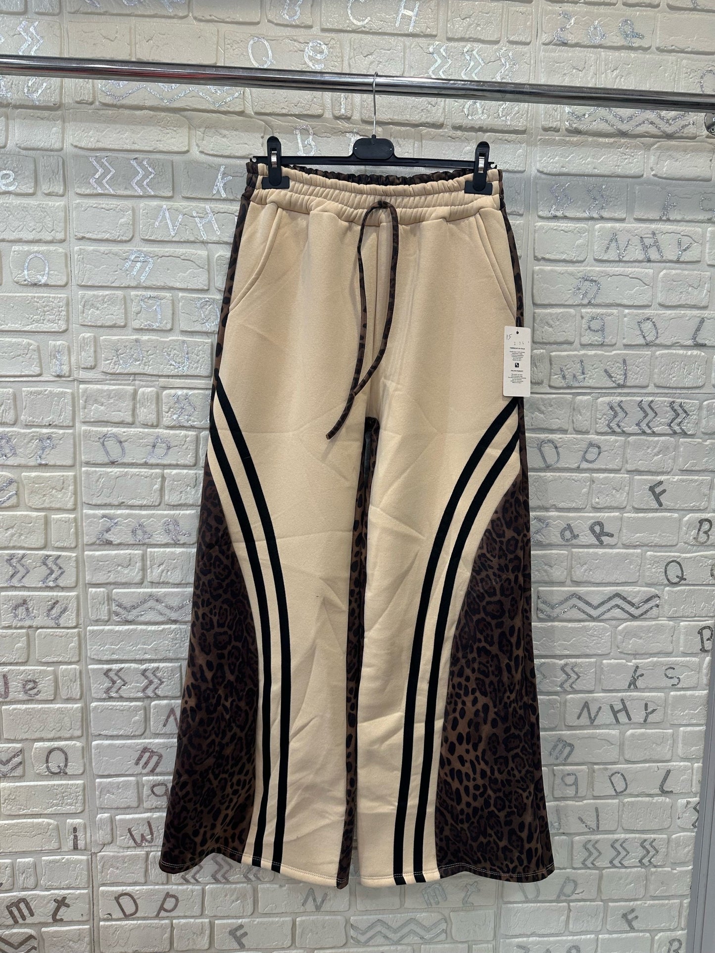 PANTALONI SPORTIVI LEOPARDATI