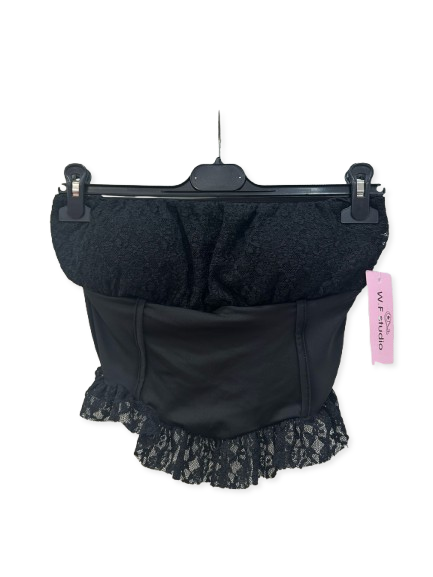 TOP CON PIZZO E MERLETTO